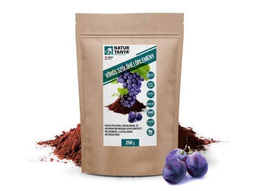 Natur Tanya® VÖRÖS SZŐLŐHÉJ ŐRLEMÉNY – Magas polifenol tartalom 250g