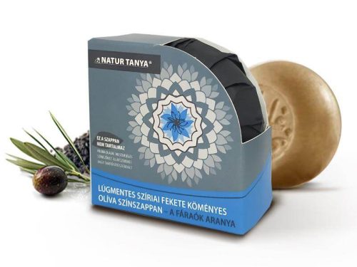 Natur Tanya® Lúgmentes Színszappan - Fekete kömény olajjal 100g