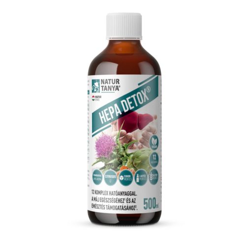 Natur Tanya® Hepa Detox® máj és emésztés, 12 féle növényi és antioxidáns hatású összetevő 500ml