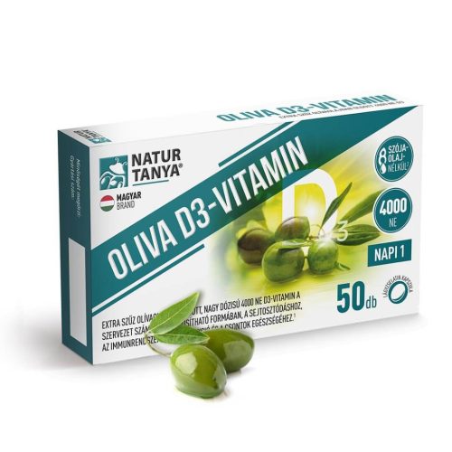 Natur Tanya® OLIVA D3-vitamin - 50 db