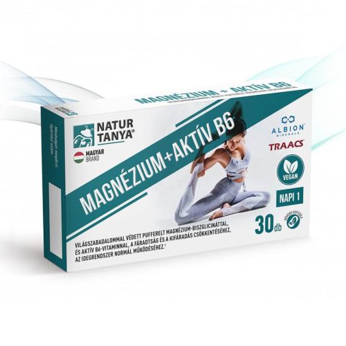 Natur Tanya® Vegán MAGNÉZIUM + AKTÍV B6 - 30 db
