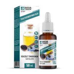   Natur Tanya® 100% feketeköménymag olaj, igazolt timokinon tartalommal, külsőleg, belsőleg 50ml