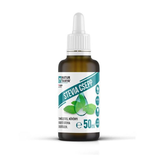 Natur Tanya® Stevia Csepp (Édesfű, Jázminpakóca) Természetes eredetű stevia édesítőszer. 50ml