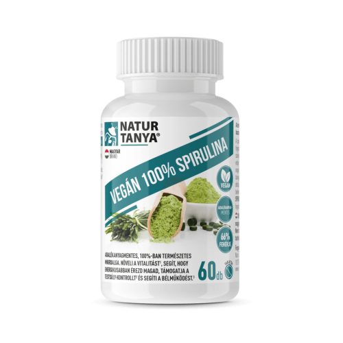 Natur Tanya® Vegán 100% Spirulina - 60 db