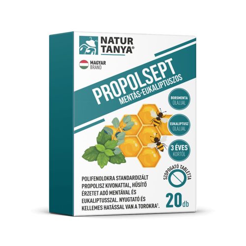 Natur Tanya® PROPOLSEPT MENTÁS-EUKALIPTUSZOS - 20 db