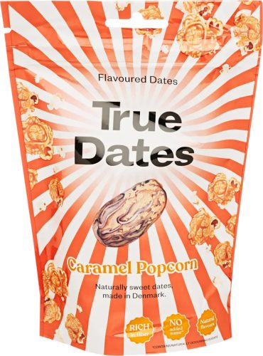 True Dates magnélküli ízesített datolya - Caramel Popcorn 100g