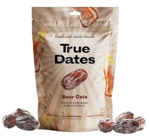 True Dates magnélküli ízesített datolya - Sour Cola 100g