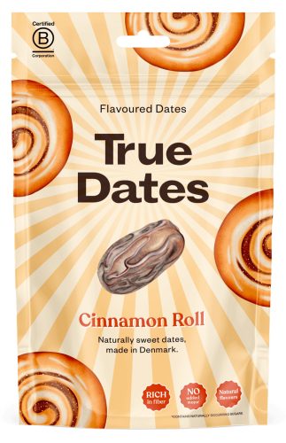 True Dates magnélküli ízesített datolya - Cinnamon Roll 100g