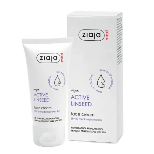 ZIAJA MED aktív lenmag arckrém SPF20 50 ml