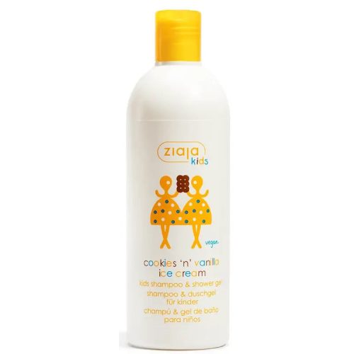 ZIAJA Gyermek sampon és tusfürdő süti-vaníliafagyi 400 ml