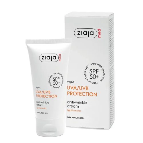 ZIAJA MED napvédő ránctalanító krém száraz, érett bőrre SPF50+ 50 ml