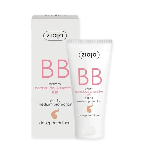 ZIAJA BB krém száraz, normál és érzékeny bőrre - sötét/barack tónus 50 ml
