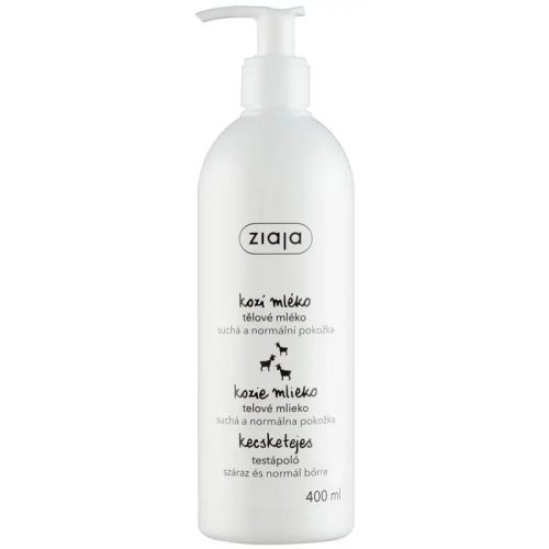 ZIAJA Kecsketejes testápoló pumpás 400 ml