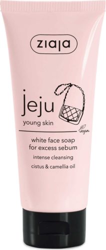 ZIAJA Jeju fehér arctisztító szappan 75 ml