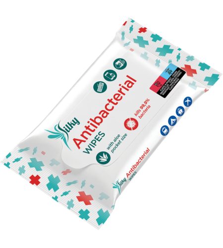 Silky Antibacterial 10 lapos visszazárható antibakteriális törlőkendő