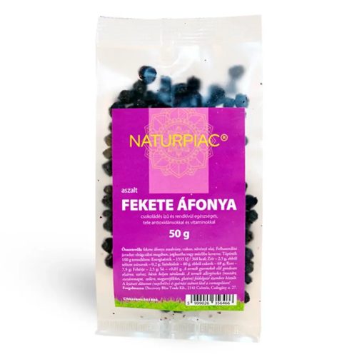 NaturPiac Aszalt fekete áfonya 50g