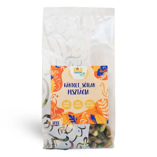 Bulkshop pisztácia, hántolt, sótlan 100g
