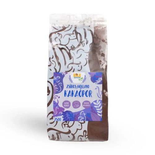 Bulkshop kakaópor, zsíros, alkalizált 20-22%, 250g
