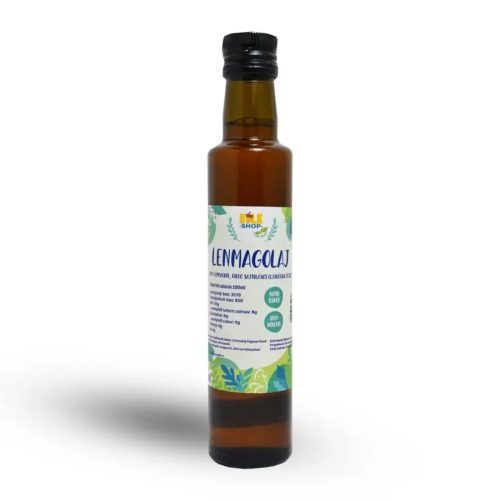 Bulkshop lenmagolaj 250 ml hidegen sajtolt, 100%-os