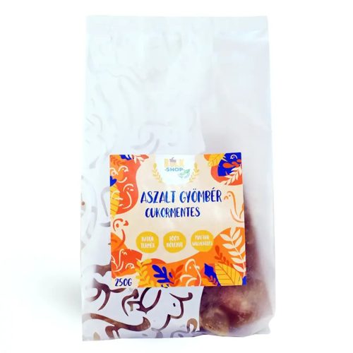 Bulkshop aszalt gyömbér cukormentes 250g