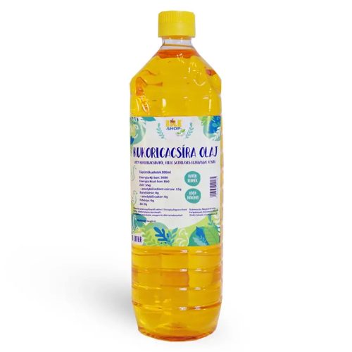 Bulkshop kukoricacsíra olaj 1 liter, hidegen sajtolt