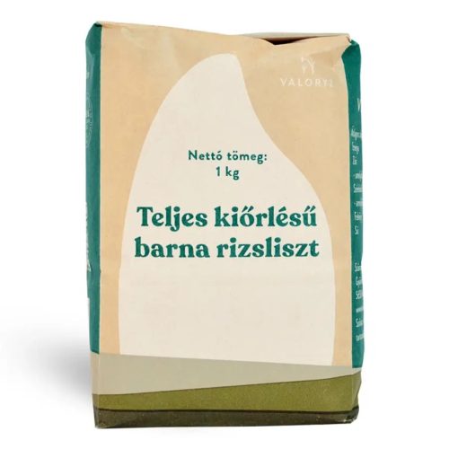 Valoryz barna rizsliszt 1kg teljes kiőrlésű gluténmentes