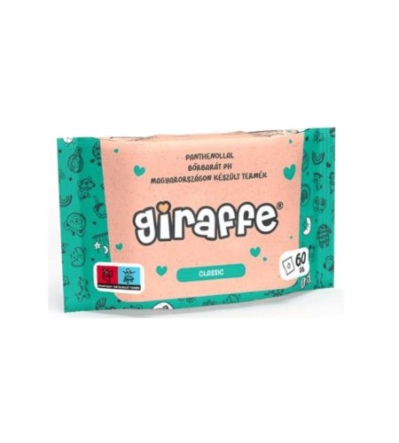 Giraffe Baby nedves törlőkendő 60db