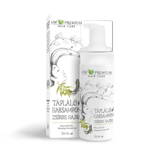 UW Premium Hair Care Tápláló Habsampon Zsíros hajra 150 ml